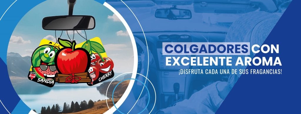 Colgadores aromáticos Tropi Fresh con excelente aroma - QUIMIAVIL EC